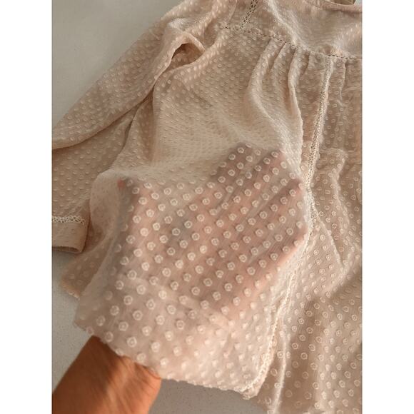 Vanessa Virginia Blouse Medium Textured Lightweight anthropologie - Picture 9 of 10